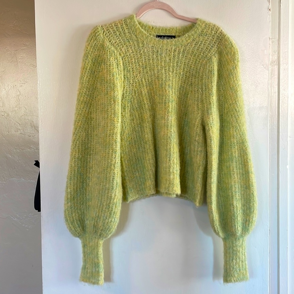 Oliviaceous lime green sweater